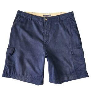Tommy Hilfiger Cargo Shorts‎ Mens 3 Navy Casual Embroidered Everyday Summer Y2k